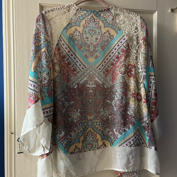 Dress Barn Multicolor Paisley Blouse - Picture 5 of 10
